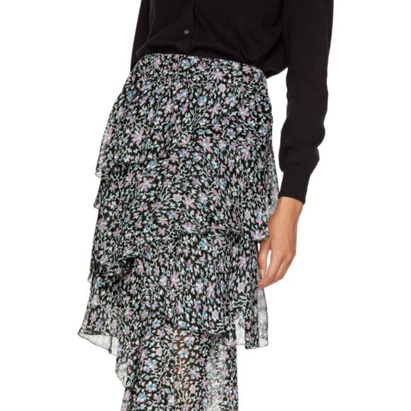 Isabel Marant Etoile Floral Jeezon Tiered Midi Skirt size 36 (fits small/med) - Picture 3 of 9